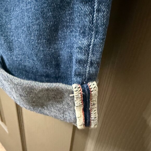 Lane Bryant 18 Distressed Boyfriend Jeans with Cuffed Hem - Picture 5 of 5